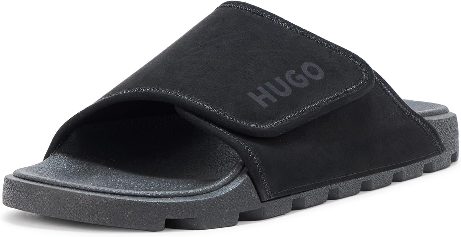 HUGO Women's Big Adjustable Strap Slide Sandals