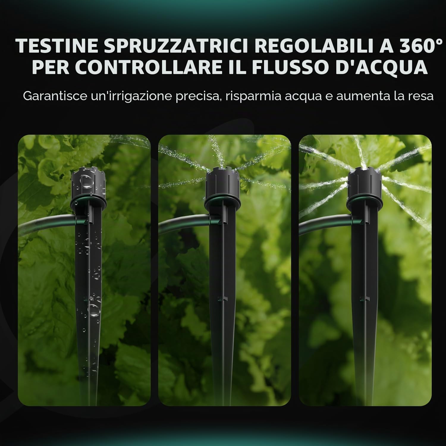 MARS HYDRO 2025 Kit di irrigazione a goccia automatica con secchio pieghevole da 5 l, pompa dell'acqua migliorata 24 W, 8 trasmettitori a goccia