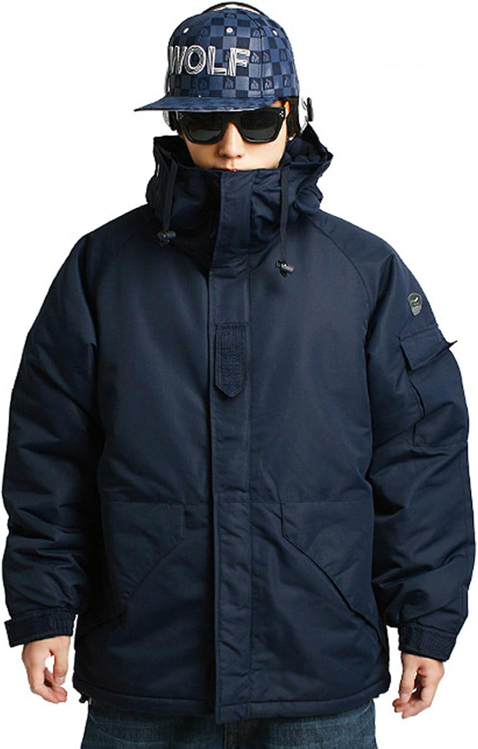 Mens Waterproof Ski Snowboard Wear Jacket Jumper Parka Collection Navy Blue