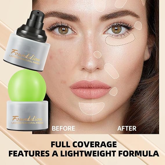 Lightweight Liquid Foundations – Foundation Full Coverage, Foundation For Mature Skin Full Concealer, Moisturizing, Waterproof, Sweat Proof, Flawless Makeup All Day (#1, 20g)