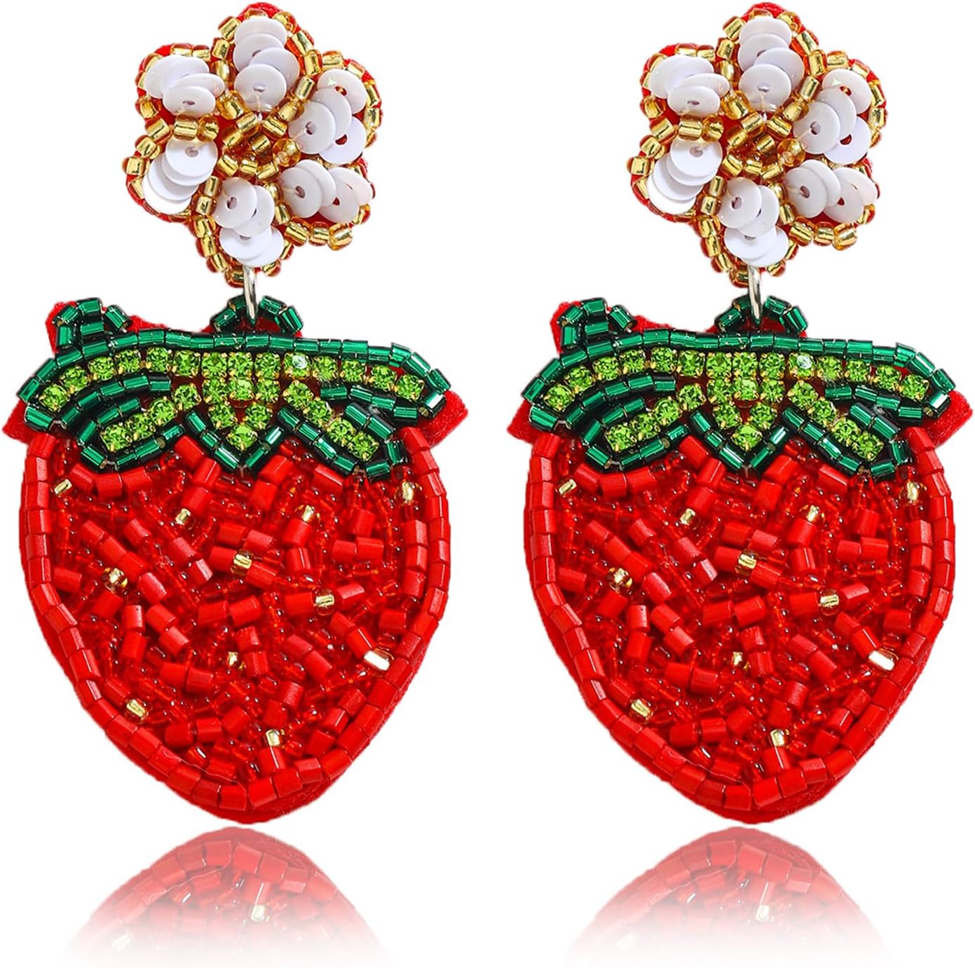 Adorable Fruit Dangle Earrings for Women, Multiple Summer Fruits Drop Earring for Tropical Novelty Jewelry Gifts
