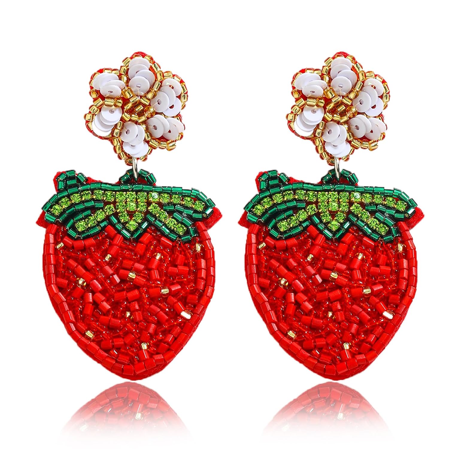 Adorable Fruit Dangle Earrings for Women Multiple Summer Fruits Drop Earring for Tropical Novelty Jewelry Gifts