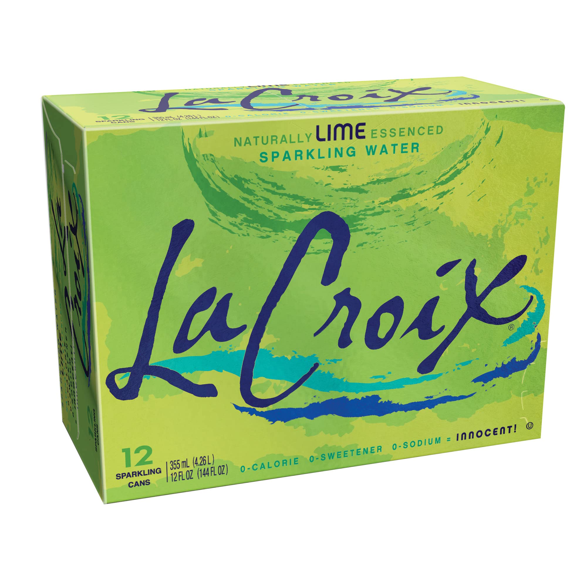 LaCroix, Sparkling Water, Lime, 12 oz, (pack of 12)
