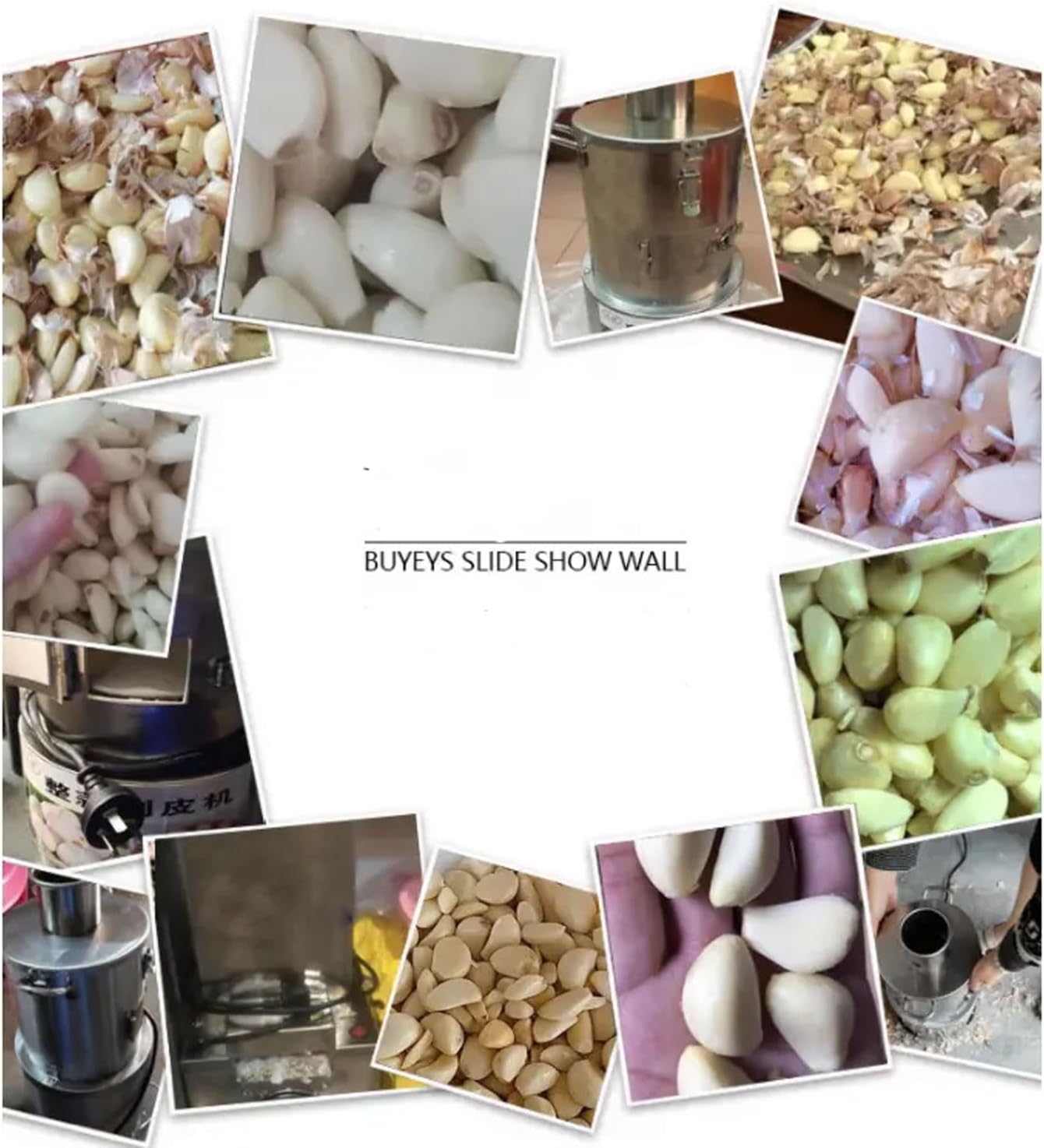 Automatic Garlic Peel Separator, MINI 30kg/h Garlic Peeler, Stainless Steel Whole Garlic Peeling Machine for Restaurant, Supermarket, Party, Chinese Restaurant