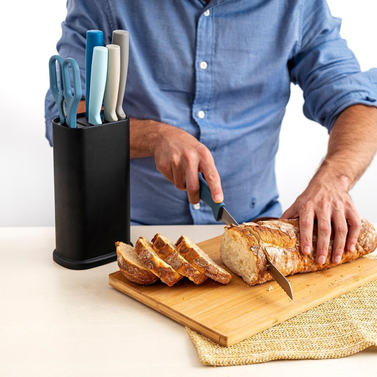 Quid Ozon Tacoma with Knives and Scissors 21x13x8cm Stainless Steel BPA Free