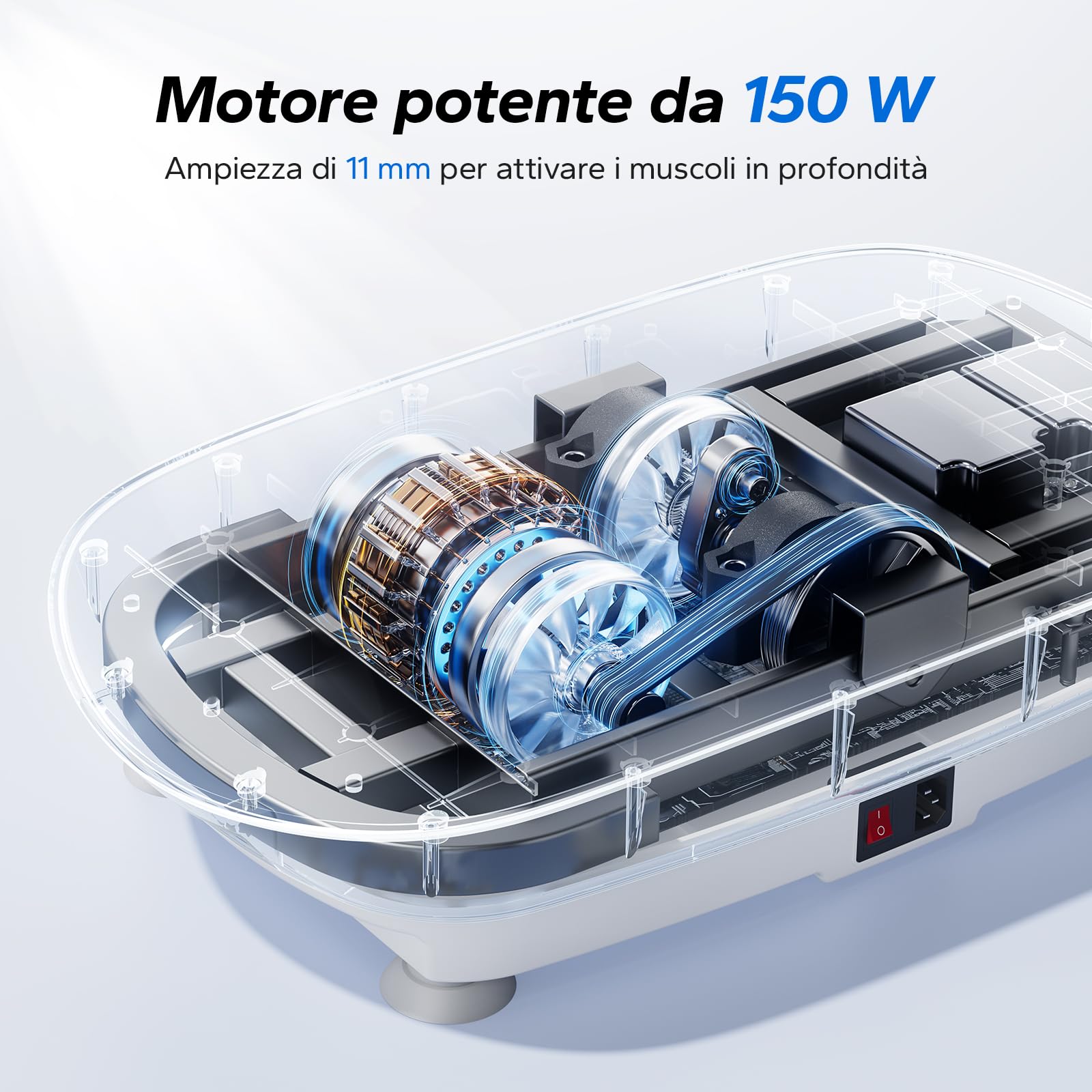 MERACH Pedana Vibrante, Potente Pedana Vibrante Dimagrante per la Costruzione e la Modellazione Muscolare, Controllo Automatico della Velocità, Altoparlante Bluetooth Integrato