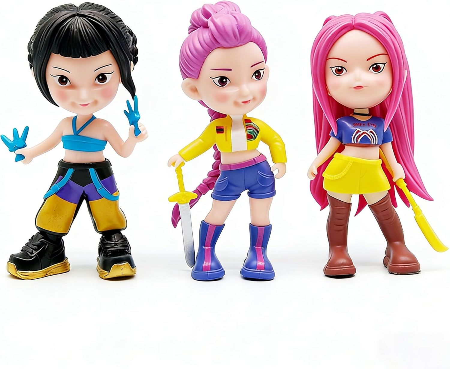 3Pcs Cartoon Figure,Cute Collectable Figure,Creative Gift for Fans