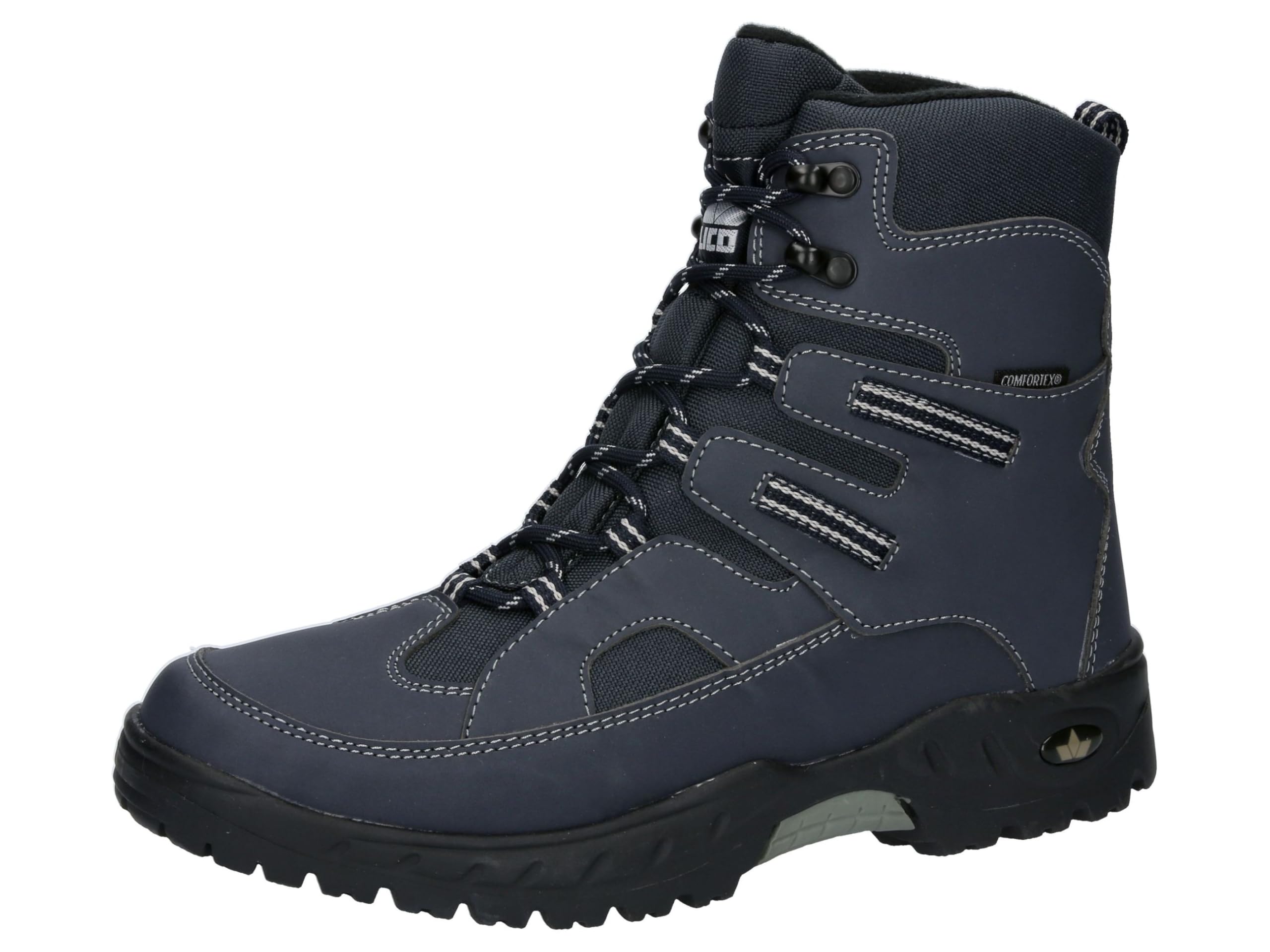 Lico Men's Flake Snow Boots, Navy Grey, 7 UK