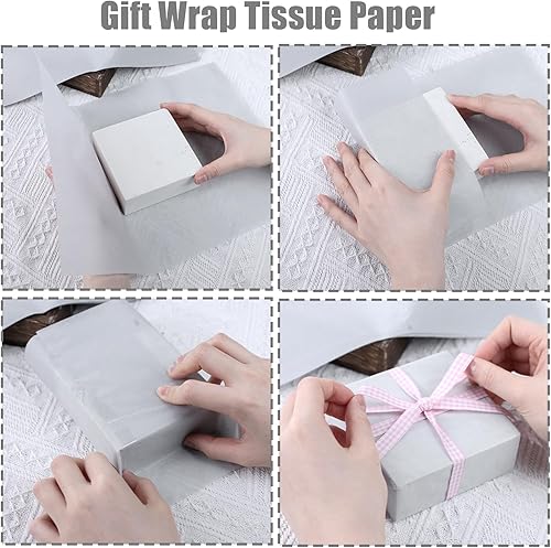 Miniatura 67 de Koogel 120 hojas de papel de seda a granel, papel de regalo de 20 x 14 pulgadas para bolsas de regalo de Navidad, manualidades, boda, fiesta