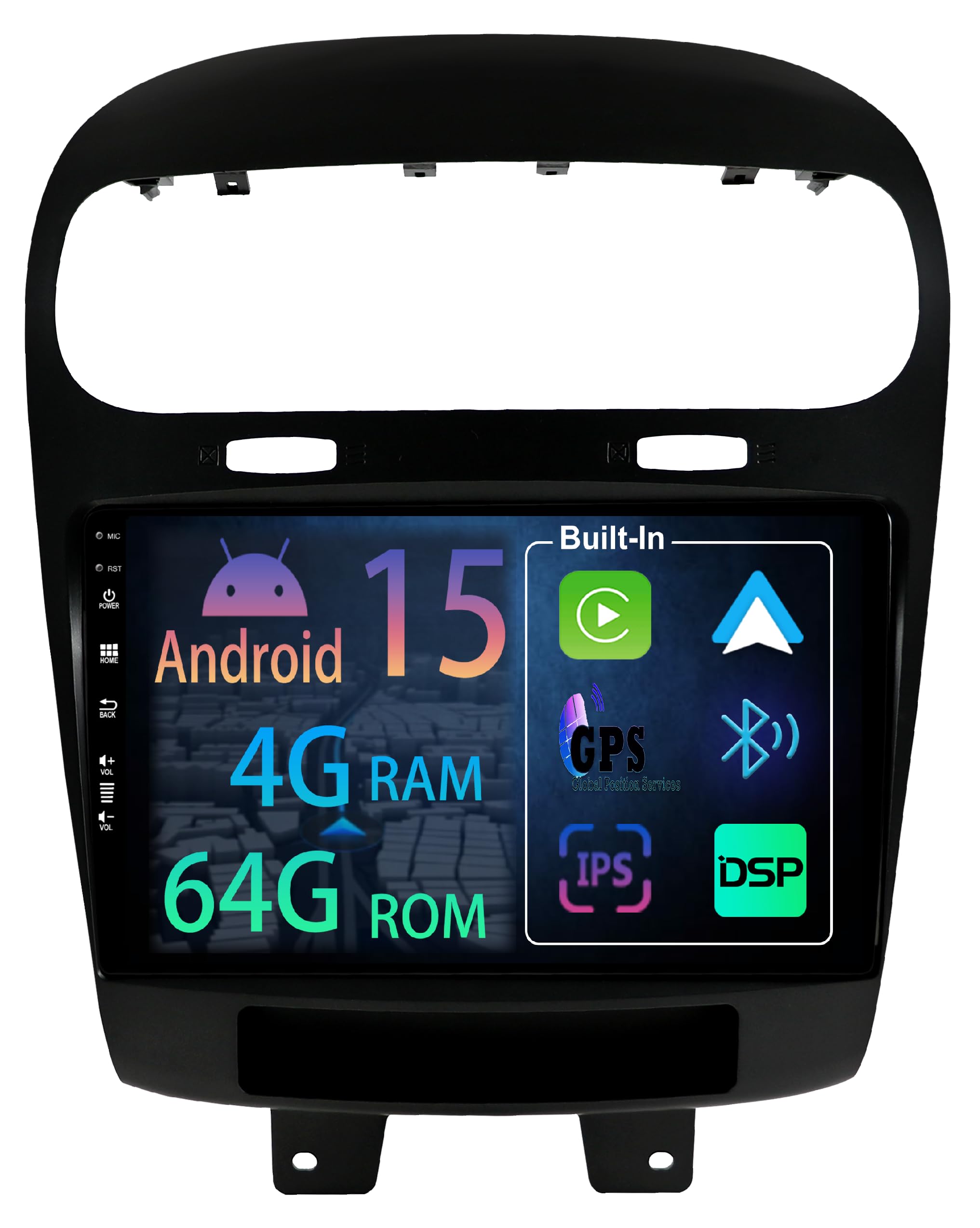[2+64GB] Keconsing 9 Pouces Android 15 Autoradio pour Fiat Freemont 2012-2020 Radio Carplay Stereo Wireless Car Play GPS Auto Navi Bildschirm Bluetooth Navigation Player Écran Tactile FM SWC RDS