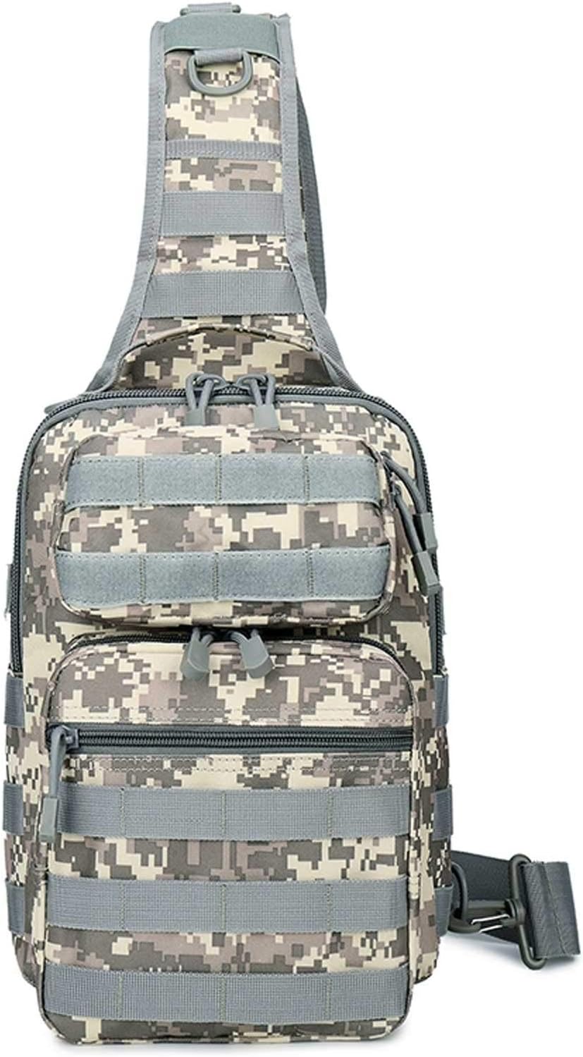 Tactical Backpack Sling, Military Molle Concealed Carry Shoulder Bag Pack for Travel Hiking Outdoor Sports(ACU)