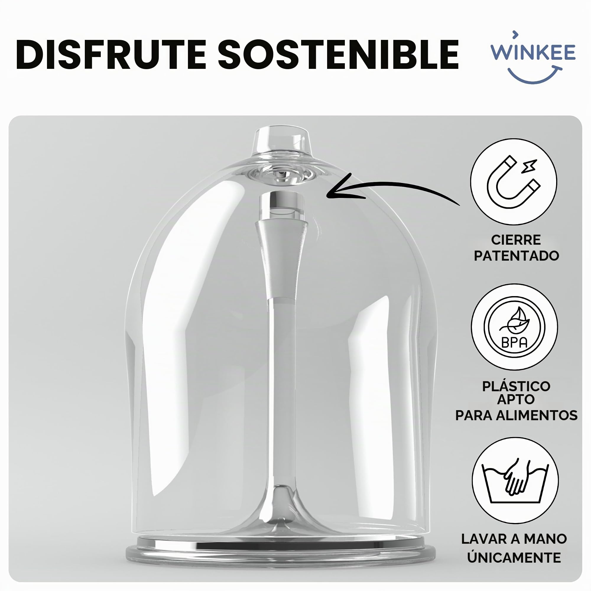 Winkee Original – 2 copas de vino To Go I Elegante disfrute de vino para viajes, aprox. 320 ml, accesorios para festivales con práctica caja