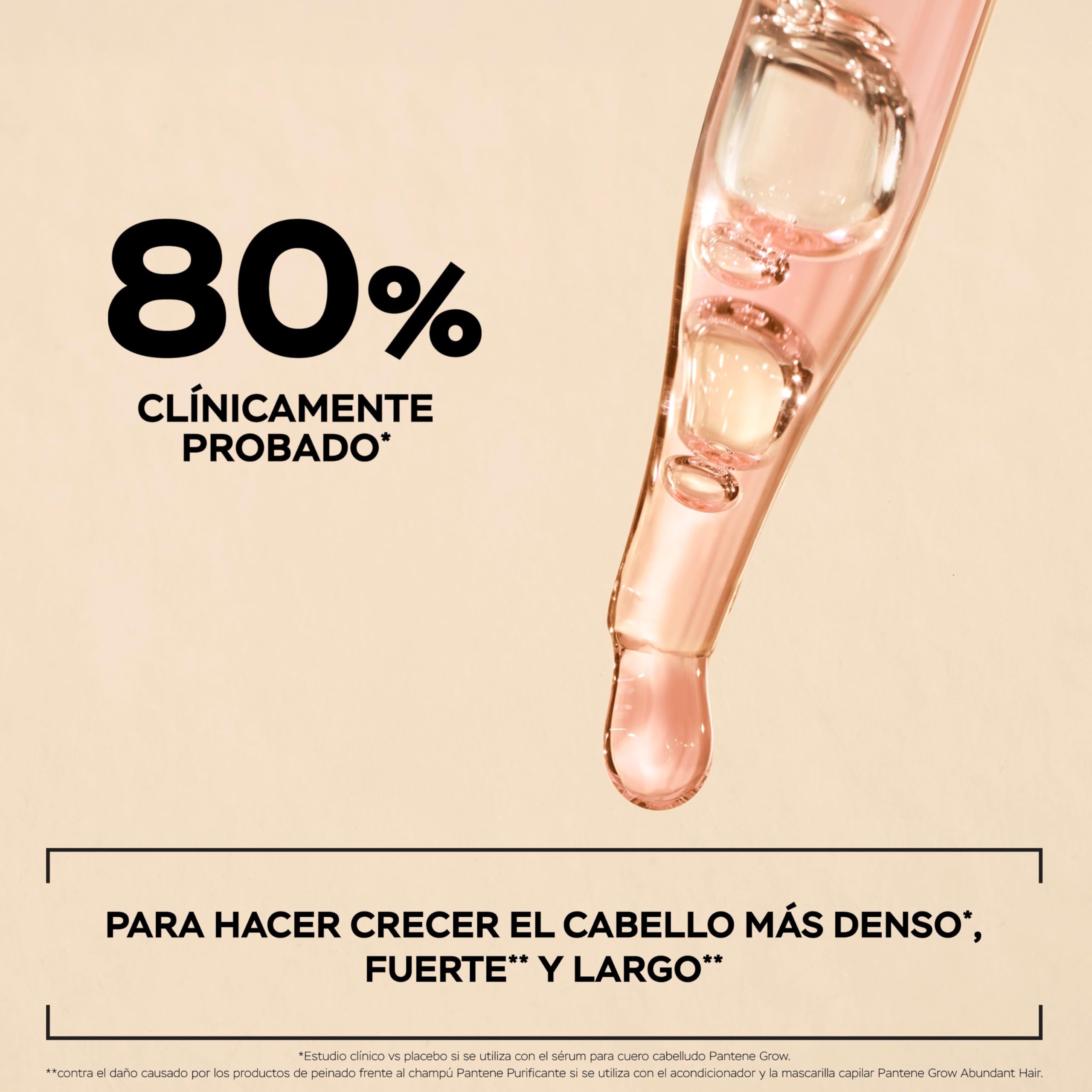 Pantene Grow Abundant Sérum Anticaída para el Cuero Cabelludo 60ml para un Cabello Más Grueso,Más Largo y Más Denso en 8 Semanas. Tratamiento Anticaída Cabello Mujer.Con 3000mg de ComplejoPro-Vitamina — view 8