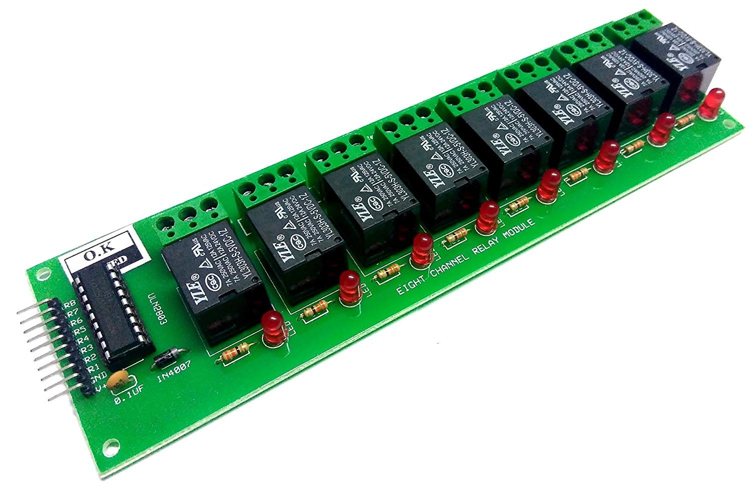 INSIGNIA LABS - EIGHT CHANNEL 8 CH 12V RELAY BOARD MODULE BASED ON ULN2803 CONTROLLABLE WITH 5V/3.3V FOR ARDUINO/PIC PROJECTS (B01JZNRB1I) Amazon Price History, Amazon Price Tracker