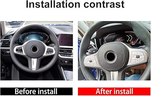 Adhesivo para el marco del botón del volante del coche para BMW 3 4 5 Series G28 G20 G22 G30 Z4 G29 X5 G05 X6 G06 X7 G07 6 Series GT G32