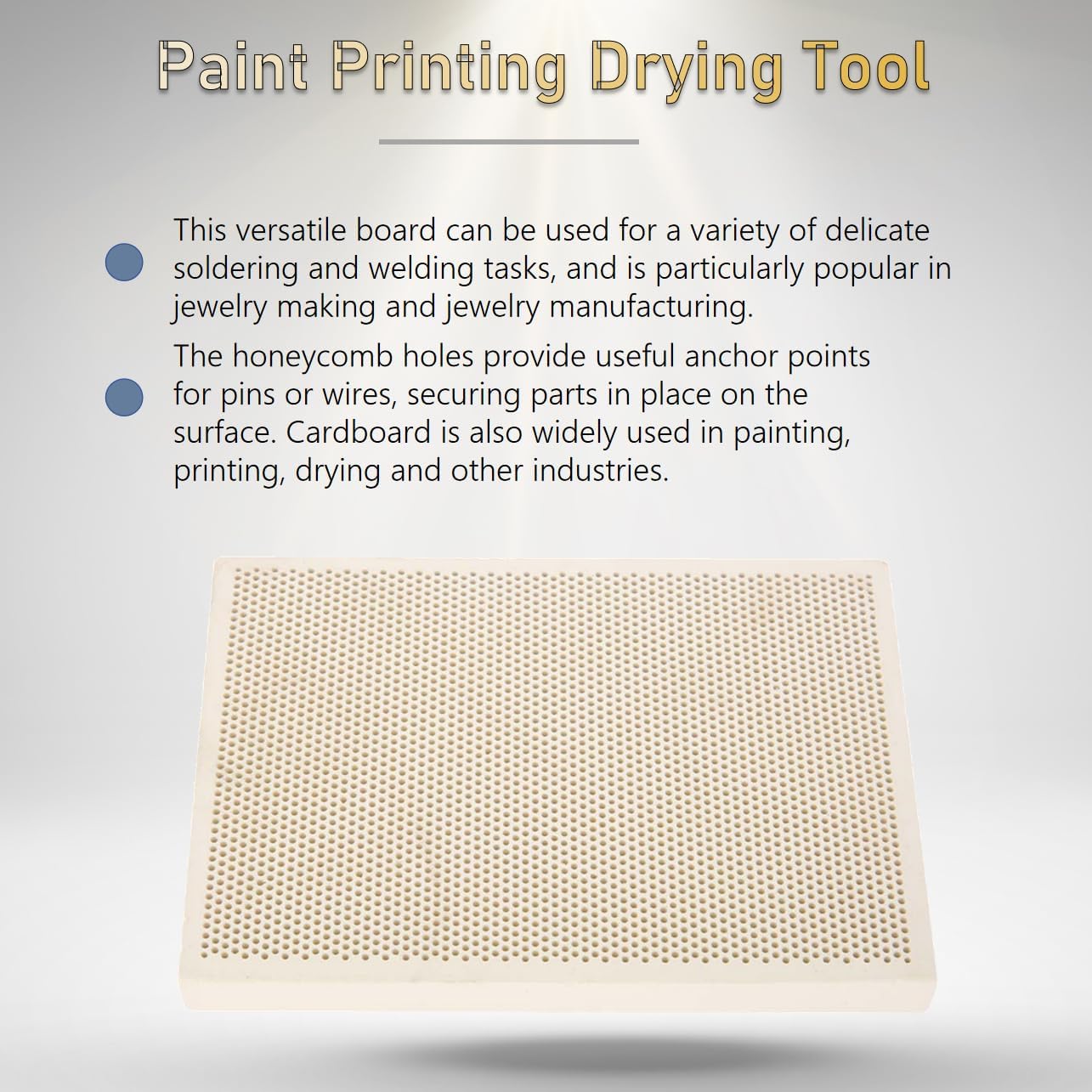 Ceramic Soldering Honeycomb Board Heat Surface Plate for Jewelry Making Beading Welding Crafting Supplies and Printing Tools