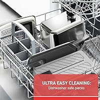 Vista 6 de T-fal Compact EZ Clean Stainless Steel Deep Fryer with Basket for Home Use, 1.8 Liter Oil and 1.7 Pound Food Capacity, 1200 Watts, Easy Clean Temp