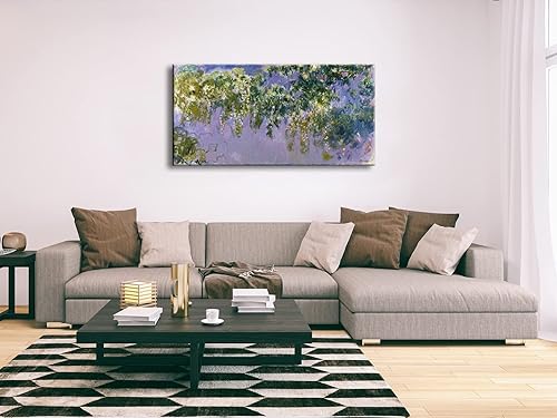 Miniatura 4 de Wieco Art Lienzo de giclée de glicenia, arte de pared de Claude Monet, famosas pinturas al óleo, obras de arte de arte modernas e impresionistas de