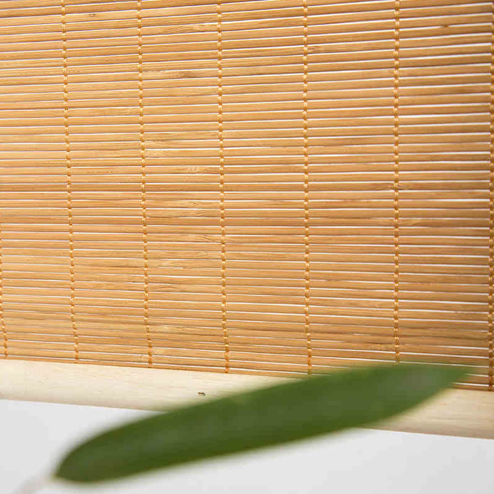 Store Enrouleur Bambou Naturel/Store Venitien Bois/Store Fenetre Occultant Exterieur,Protection Solaire Intimité Écran,pour Fenêtres/Portes,Personnalisable,Largeur×Hauteur (100cm x 230cm)