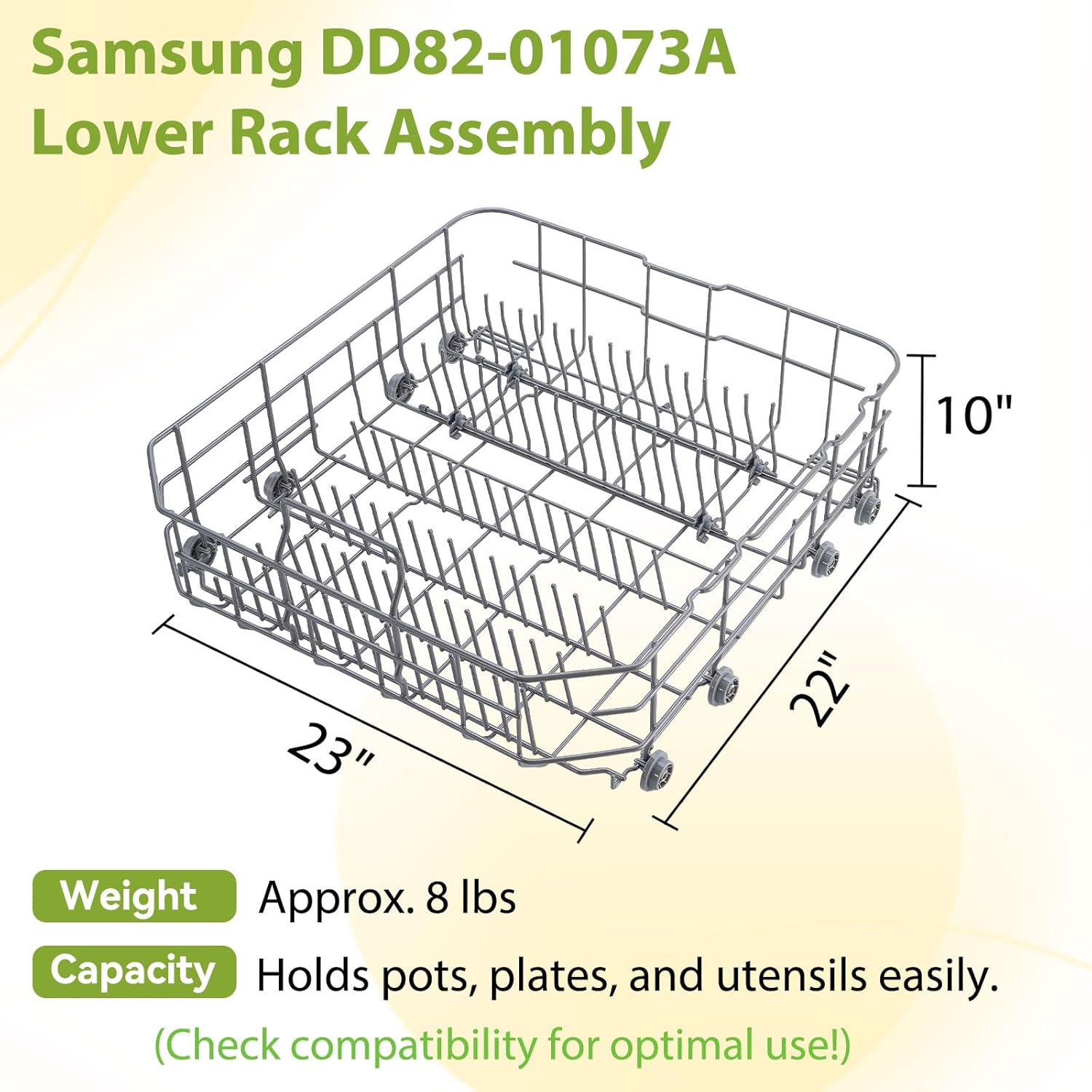 For Samsung Dishwasher DD82-01073A Lower and DD82-01074A Upper Dishrack Dishwasher Samsung OEM Appliance