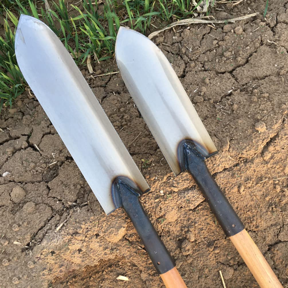 YARNOW Pala da Giardino Allungata in Acciaio Argento Robusta per Piantare e Scavare Terreno in e Frutteti