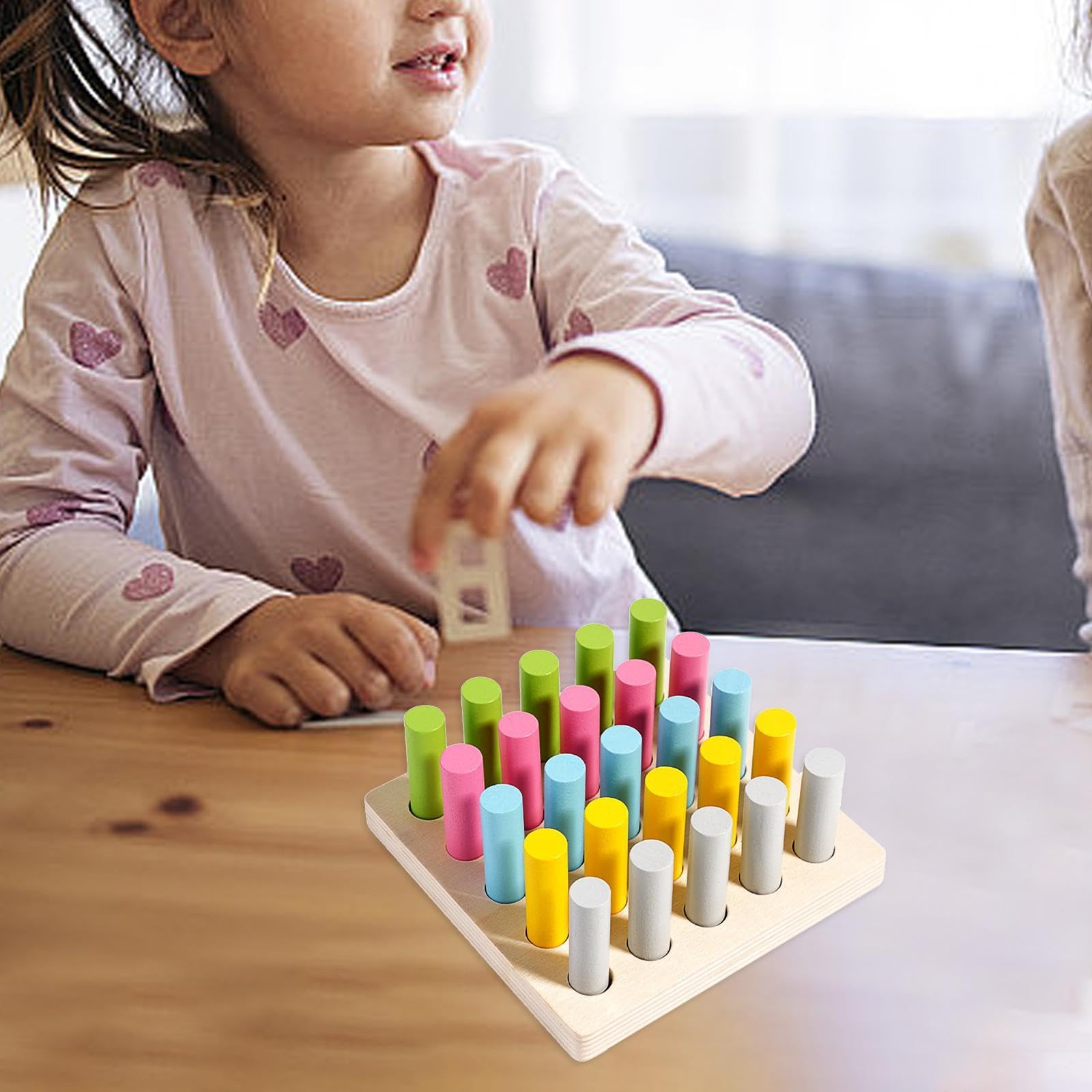 Montessori - Bloques Cilíndricos De Madera Para Niños Peq. | Envío gratis