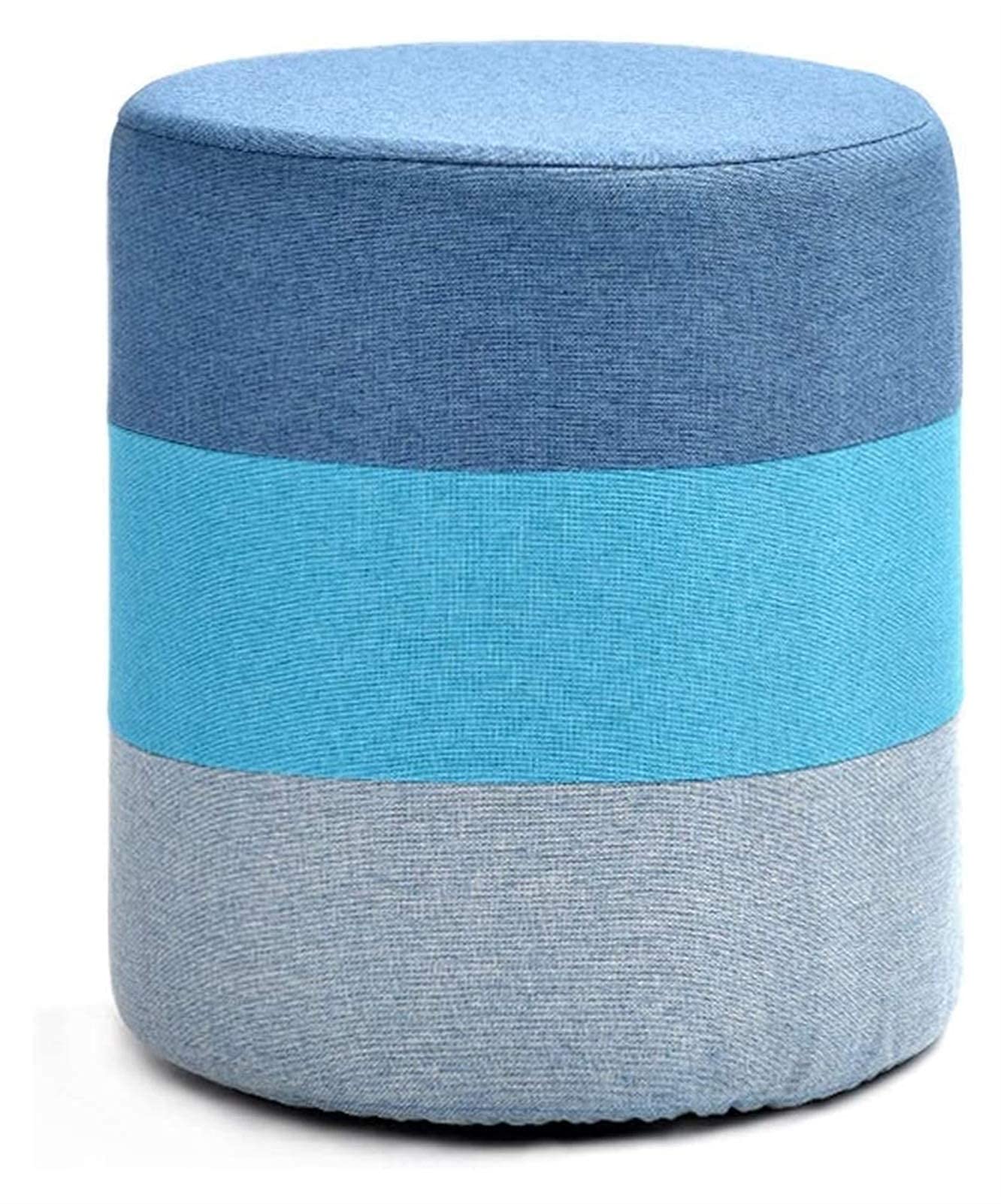 Tabouret de canapé en lin bleu pour des soirées cocooning réussies