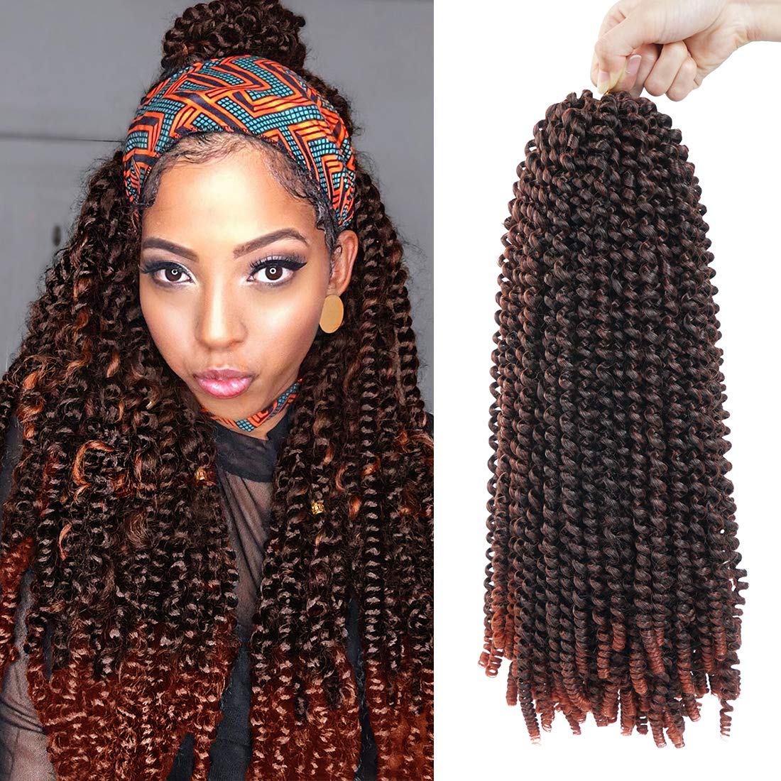 Amazon.com : 16 inch Spring Twist Crochet Braids Hair for Butterfly Locs  Bomb Twist Crochet Hair Beyond Beauty Ombre Colors Synthetic Fluffy Hair  Extension 3 Packs(16 Inch, M1B 350) : Beauty & Personal Care