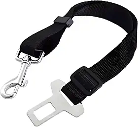 Cinto de Segurança para Animais de Estimação, Coleira e Colete com Fivela Ajustável, Resistente para Cães e Gatos