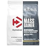 Dymatize Super Mass Gainer Protein Powder, Gourmet Vanilla, 52g Protein, 1g Creatine, 1280 Calories, 10.7g BCAAs, 245g Carbs, Contains Whey Protein, Isolate, and Casein (16 Servings)