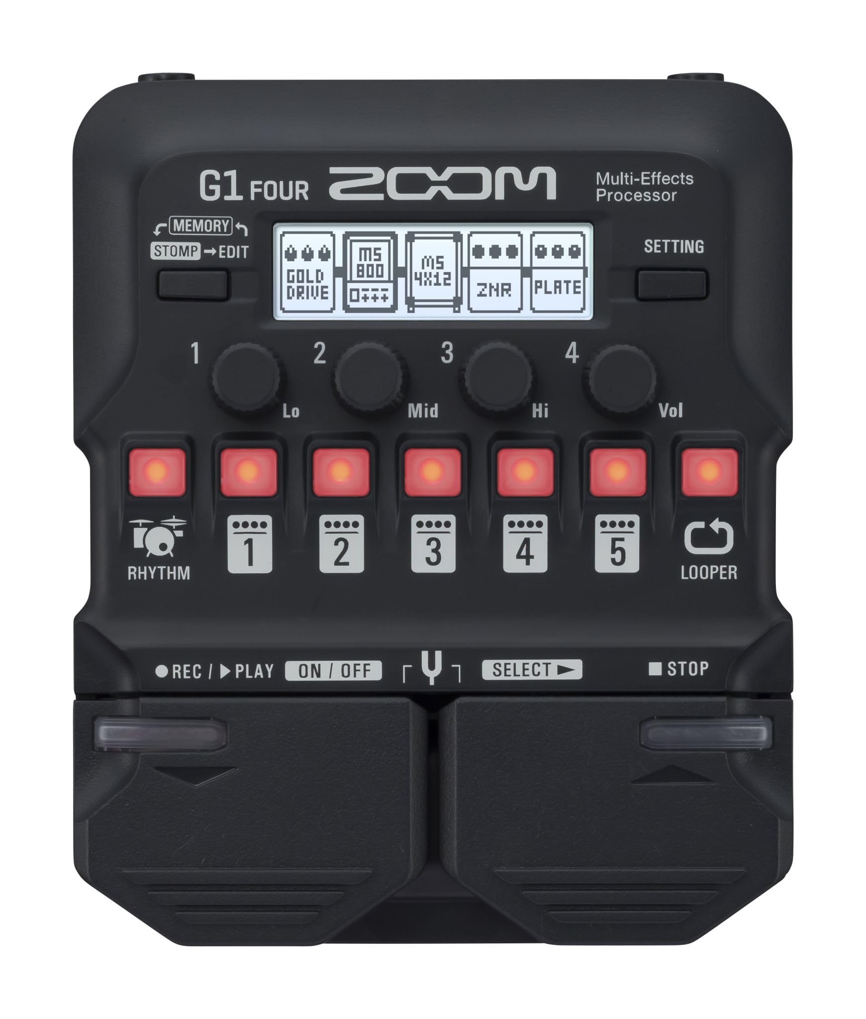 Zoom - G1 FOUR - pedaliera multieffetto, amp-simulator per chitarra
