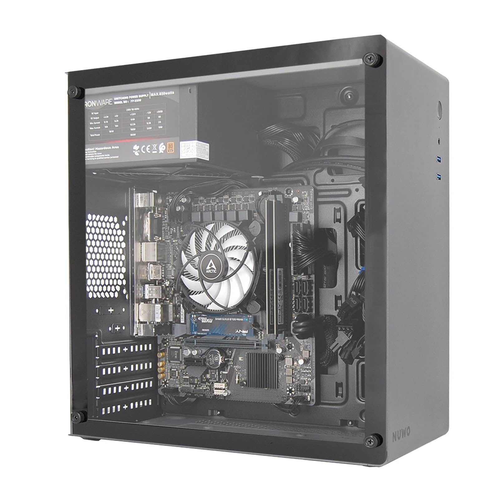 SMART PC Computer Desktop Assemblato, Processore Core i7-8700, Win 11 PRO
