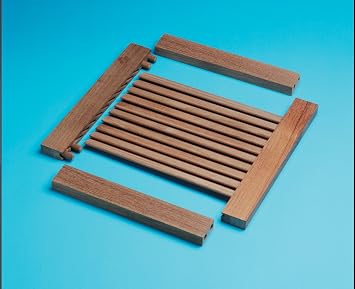 Whitecap 60882 Teak 4" Louvered Slat Material 1-3/16"W 4" L X 7/8" Thick