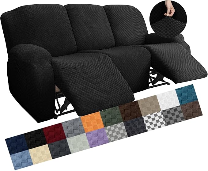 YEMYHOM 8 Pieces Stretch Recliner Sofa Cover Latest