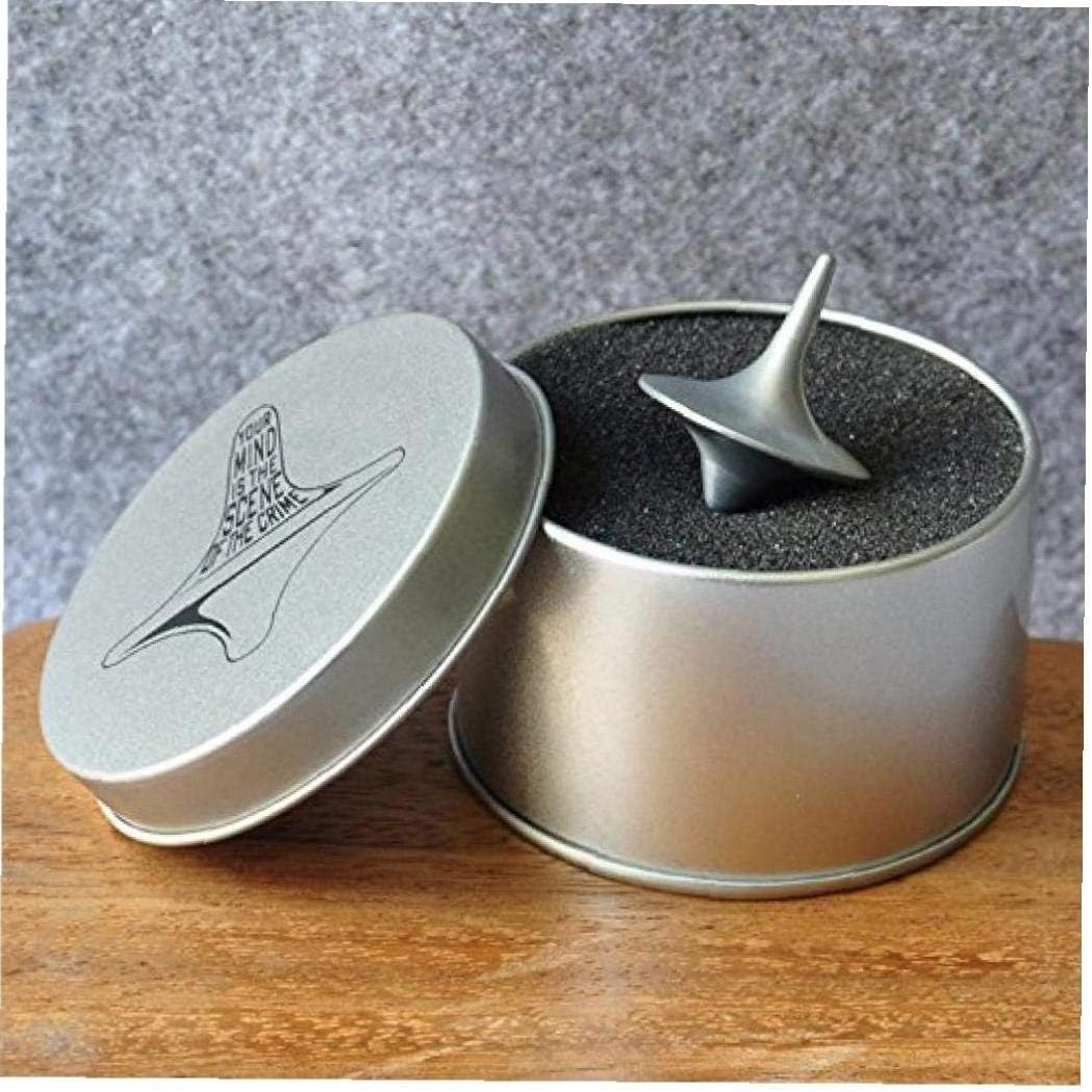 Totem Zinc Alloy Silver Spinning Top Dice Gift Box Toys for Children