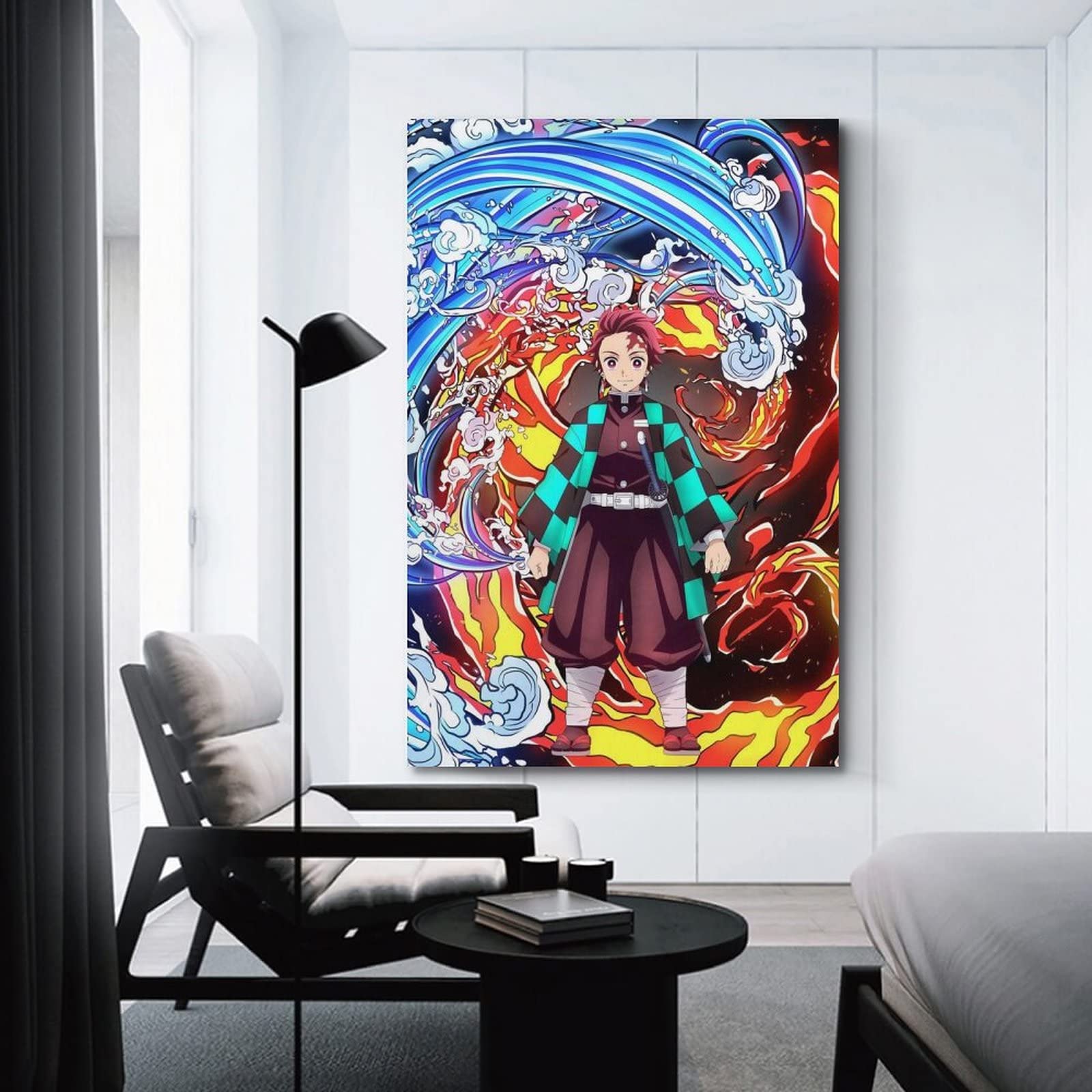 Poster Toile Demon Slayer - Décoration Murale Chambre - 30 X 45 Cm - Style Sans Cadre - 12