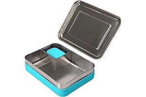 weesprout Snack Containers - Stainless Steel Lunch Box Bento Box with 3 Compartments