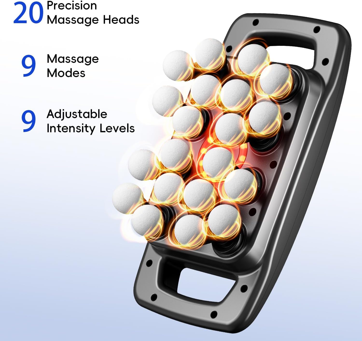cotsoco 20-Head Massage Gun Set, Deep Tissue Percussion Massager with 9 Modes and 9 Intensities, Quiet Handheld Muscle Massager for Back, Shoulders, Legs, Foot & Body Pain Relief - Image 2