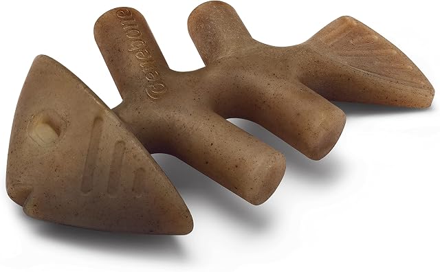 Benebone Durable Fishbone Dog Chew Toy for Aggressive Chewers, Jack Salmon, Small, Made in USA