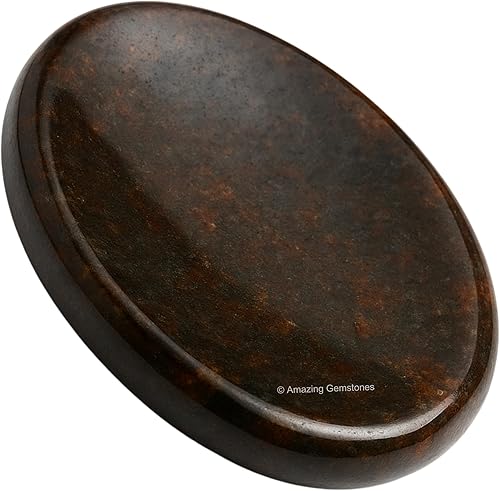 Piedras de preocupación de cristal granate para la ansiedad, piedra de preocupación del pulgar para meditación del estrés, artículos de alivio de la