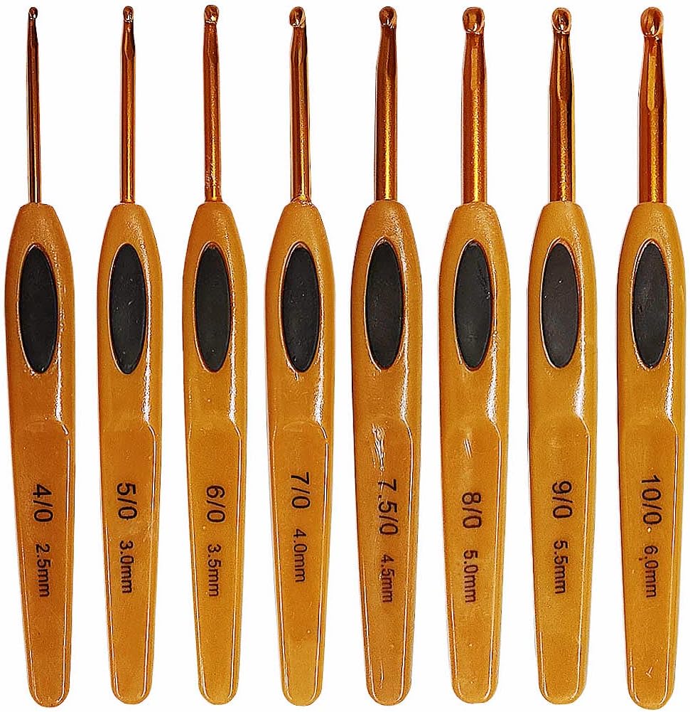 Crochet Hooks Set,Ergonomic Crochet Hooks with Number Marks