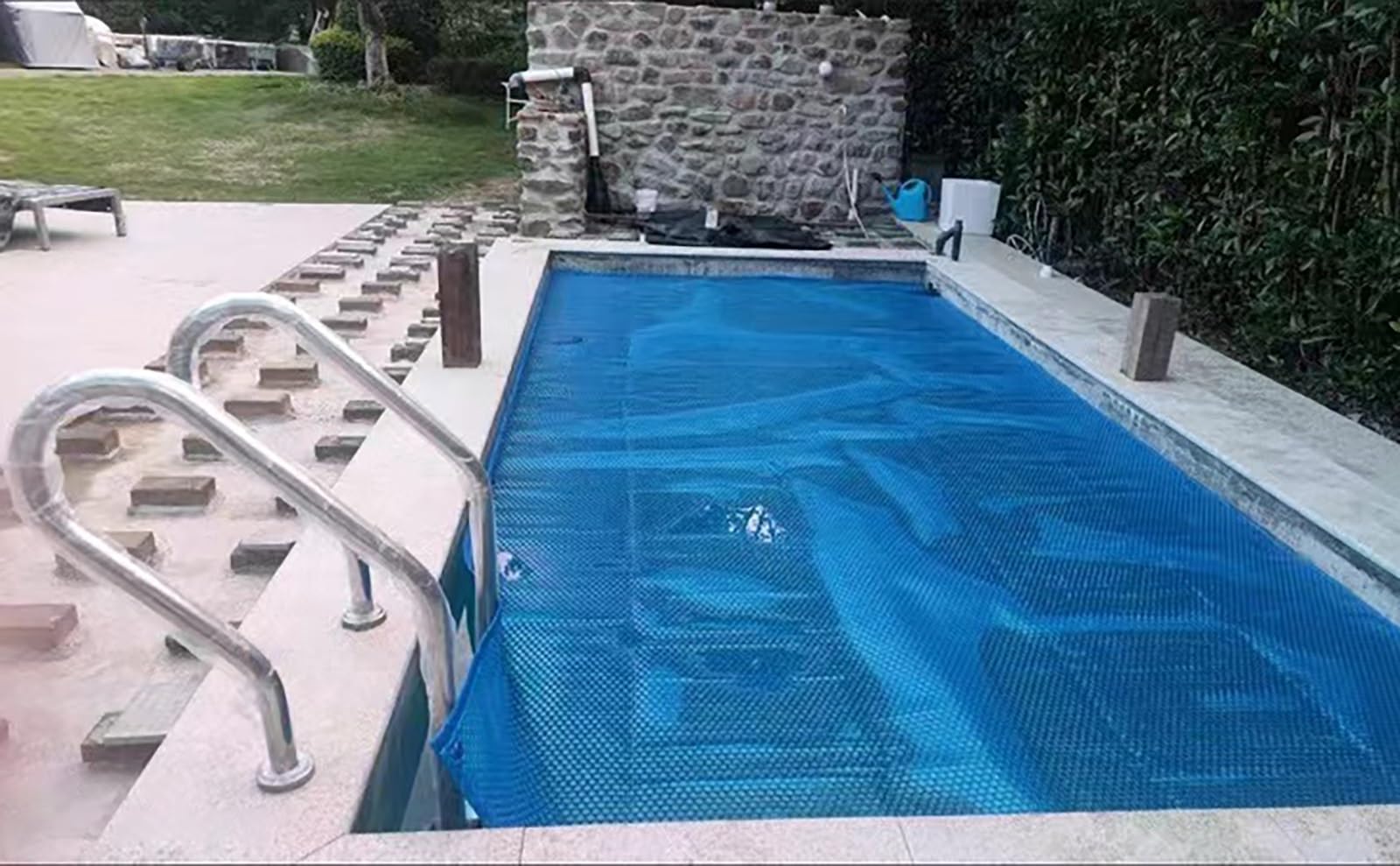 Cobertor Solar Piscina Cubierta Solar para Piscina para Niños/Perezosos/inflables/Marco para Mantener Las Hojas Afuera: Manta Térmica para Jacuzzi/SPA Verano Invierno, Cubierta De Suelo (Size : 5X6m/