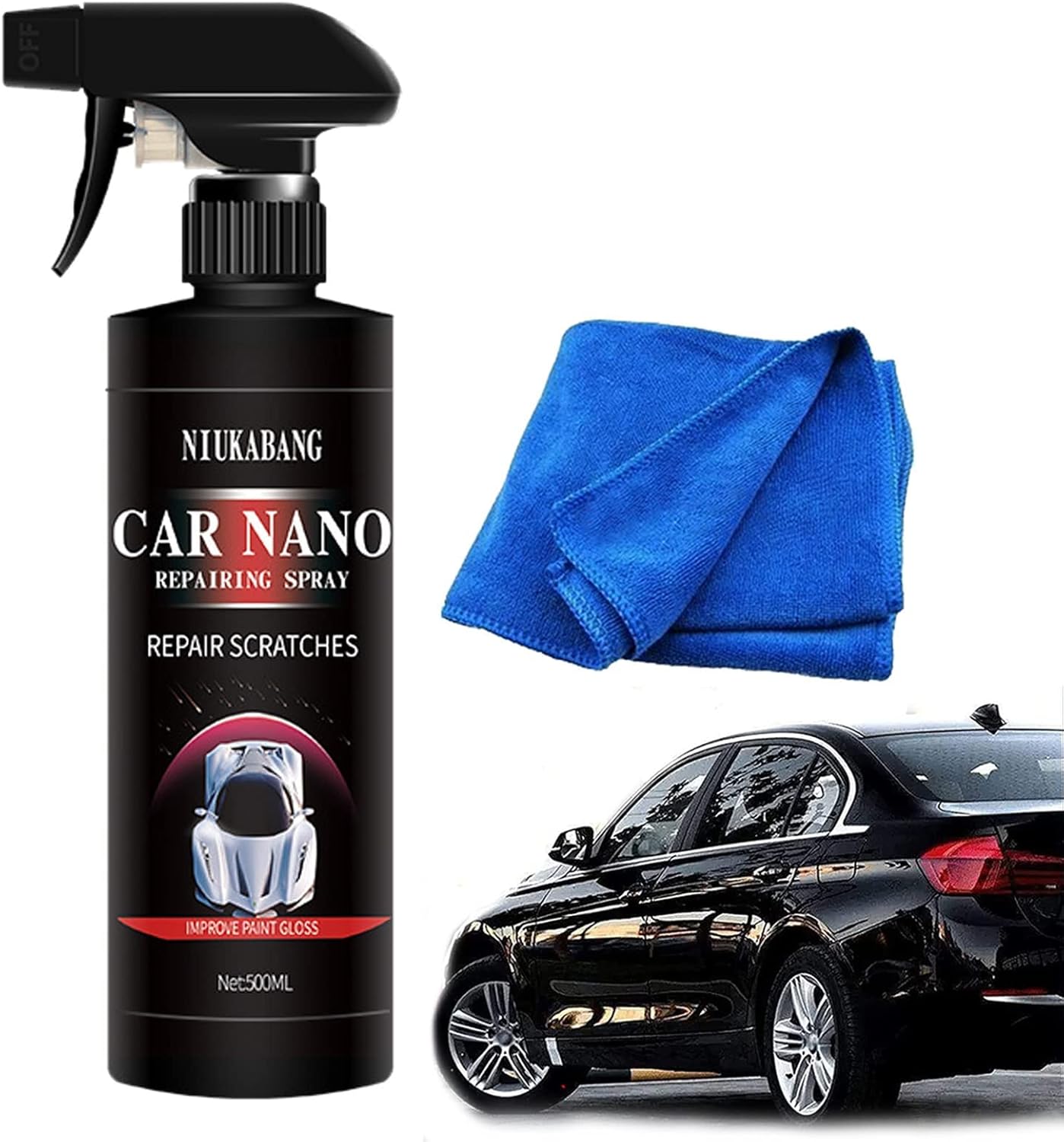 Amazon.co.jp 【500ML】車用コーティングスプレー ドイツハイテク 愛車をピカピカになる、Carsonicナノメートルクオーツ