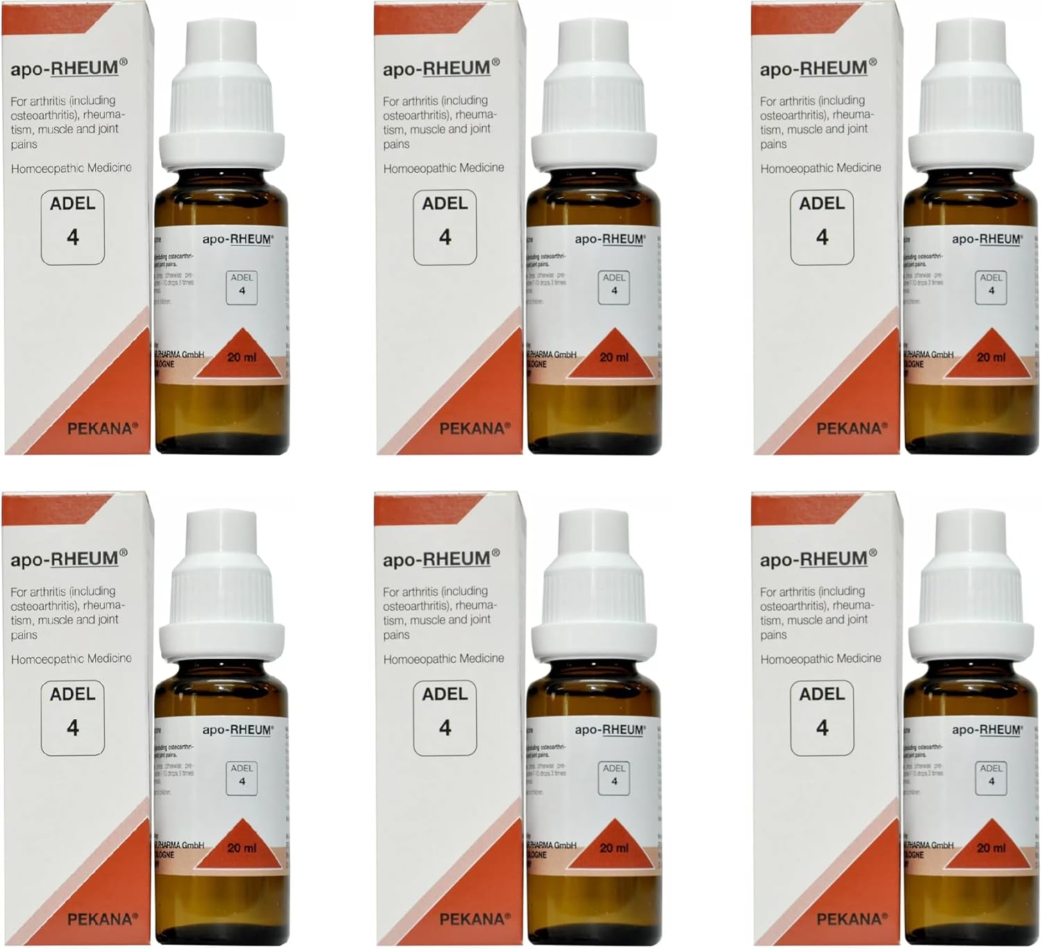 ADEL - 4 Single Homeopathic Remedies (Pack of 6) - by Healthcart_17