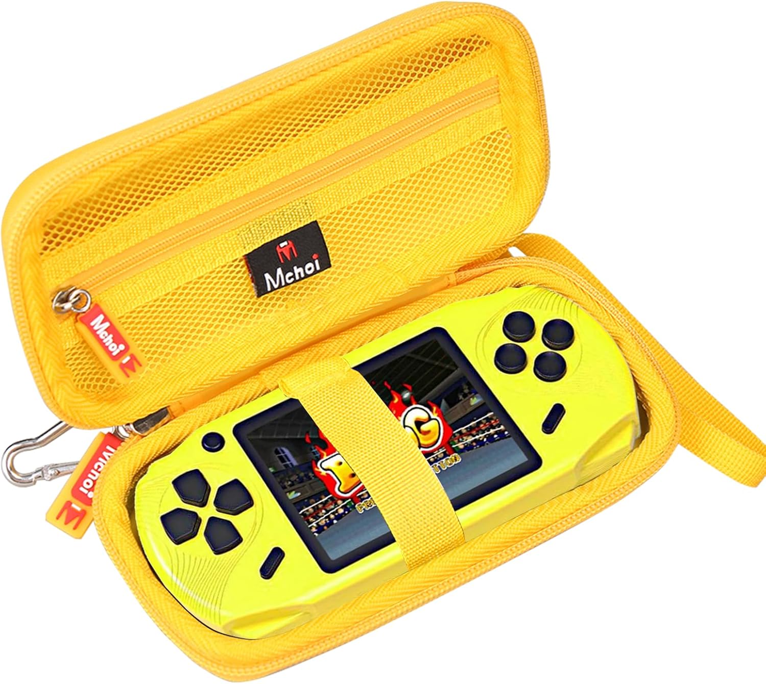 Mchoi Hard Case Suitable for Beijue/TaddToy 16 Bit Handheld Games, Case Only, Yellow - Image 2