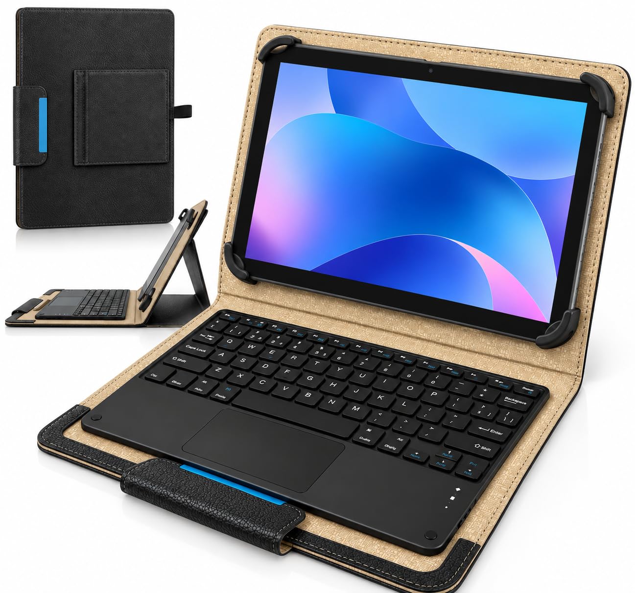theoutlettablet® Funda con Teclado Bluetooth y touchpad Compatible
