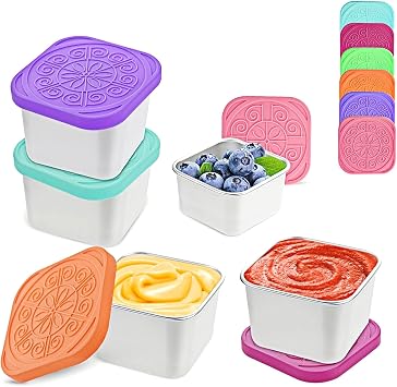 6x1.6 Oz Salad Dressing Containers With Lids, Small Leakproof Reusable Stainless Steel Salad Dressing Container To Go For Lunch Boxes,Sauce containers, Travel Meal Prep And Kitchen Storage