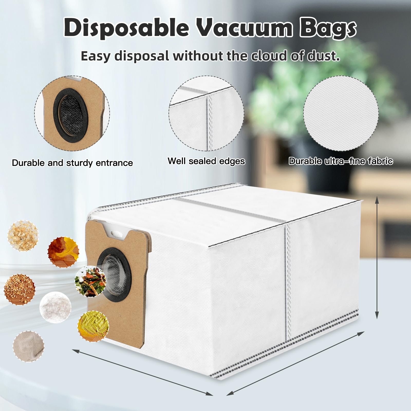 KGC 20-delige accessoireset voor Eufy Omni C20 robotstofzuiger, 1 hoofdborstel, 4 stofzakken, 4 reinigingsdoeken, 3 HEPA-filters, 6 zijborstels, 1 reinigingsborstel, 1 schroevendraaier