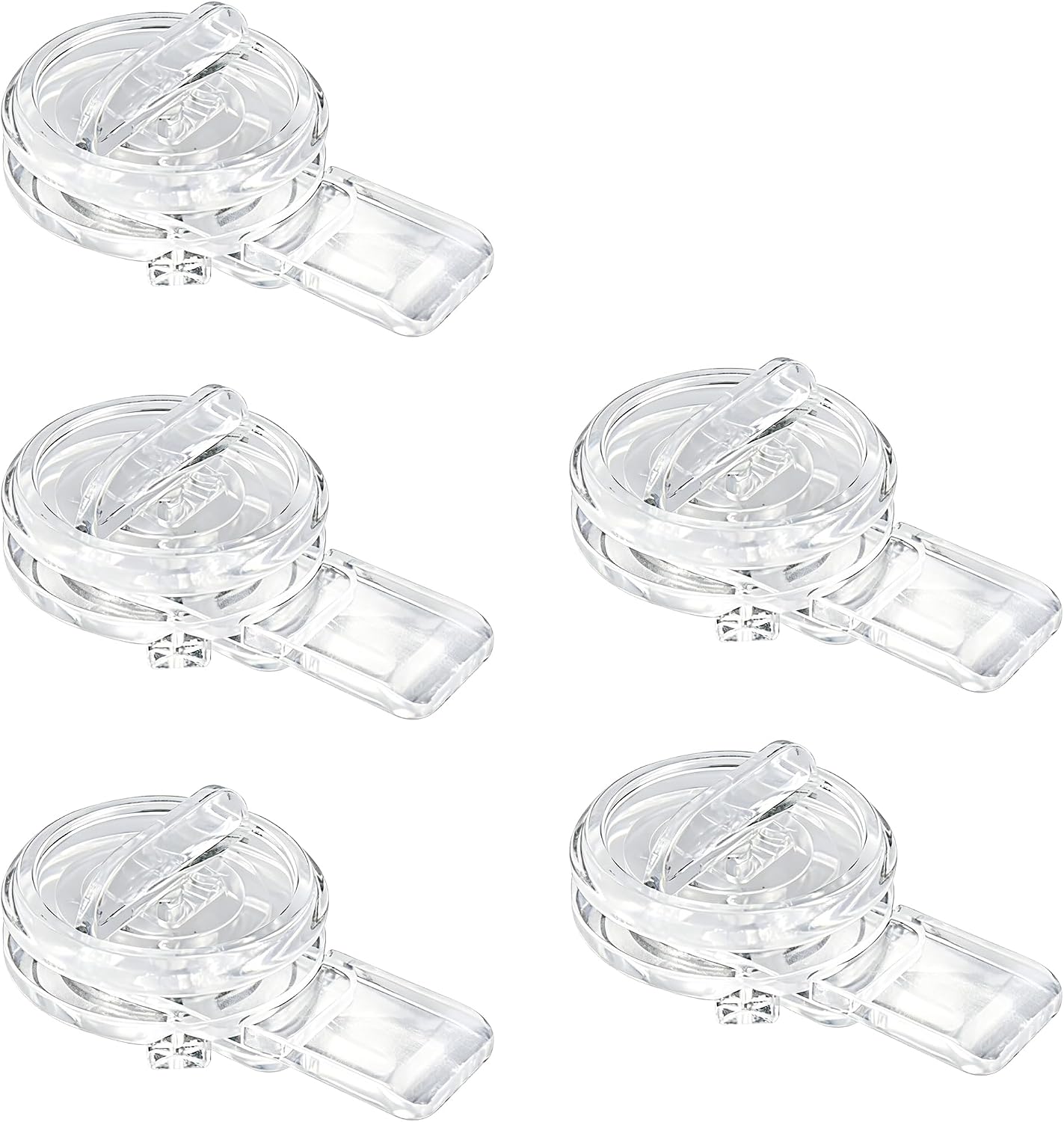 Plastic Lock Hasp 5Pcs, Acrylic Mini Buckle Latch Transparent Hinge Hasps for Wood Box Gift Jewelry