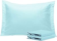 Vista 60 de NTBAY Fundas de almohada estándar, paquete de 2 fundas de almohada de microfibra cepillada de 20 x 26 pulgadas, súper suaves y acogedoras